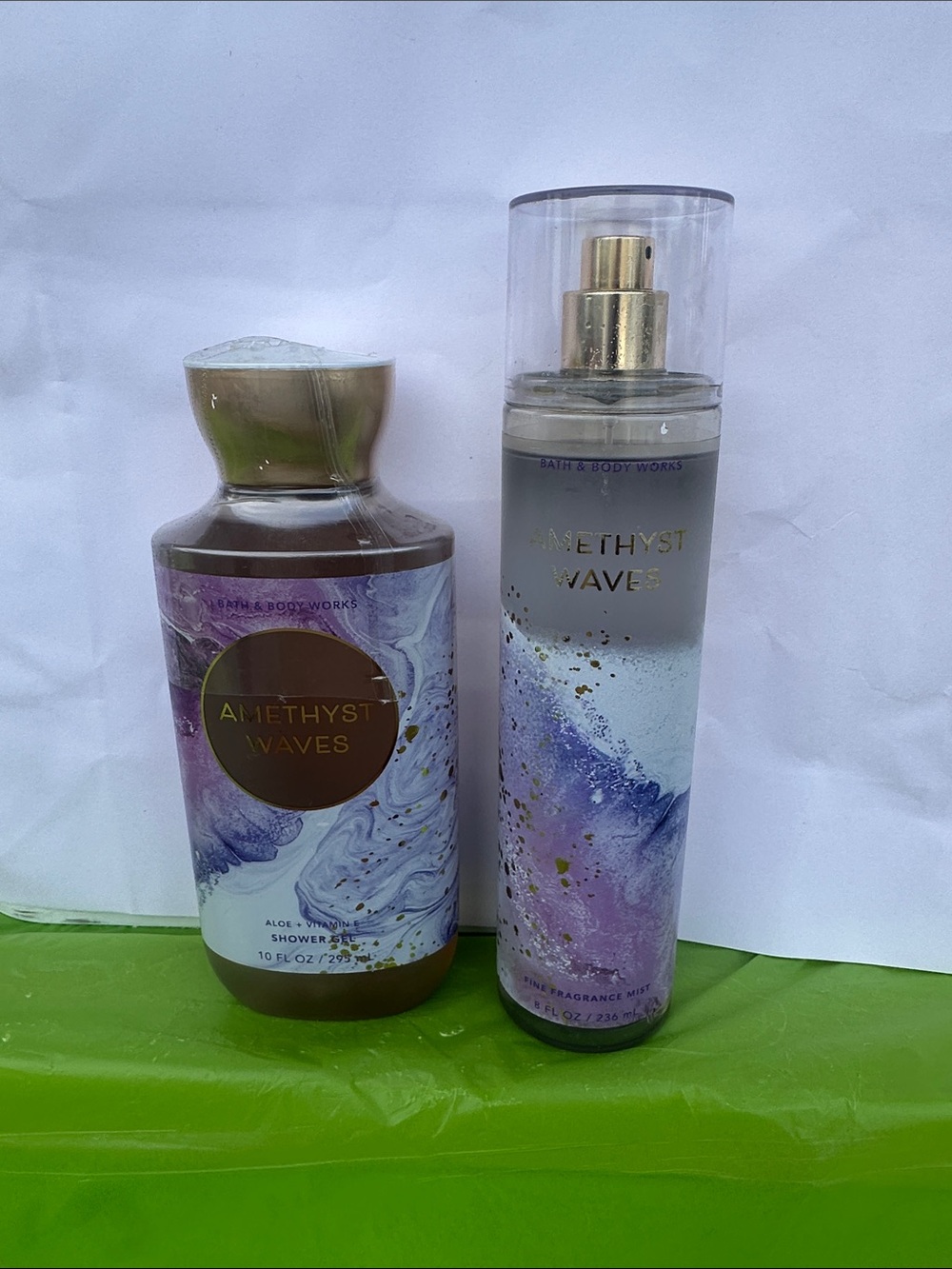 Bath & Body Works Amethyst Waves Body Wash & Fragrance Mist - Purple, Gold